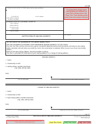 Document preview: Form JV-140 Notification of Mailing Address - California