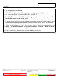Form JV-505 Statement Regarding Parentage (Juvenile) - California, Page 4
