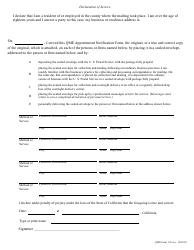 Form 110 Qme Appointment Notification Form - California, Page 2