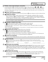 Formulario DV-100 S Solicitud De Orden De Restriccion De Violencia En El Hogar - California (Spanish), Page 3