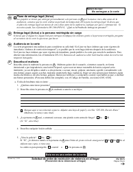 Formulario DV-100 S Solicitud De Orden De Restriccion De Violencia En El Hogar - California (Spanish), Page 5