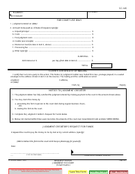 Form SC-145 Request to Pay Judgment to Court - California, Page 2