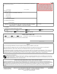 Document preview: Form FL-398 Notice of Activation of Military Service and Deployment and Request to Modify a Support Order - California