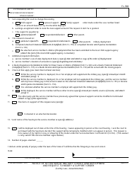 Form FL-398 Notice of Activation of Military Service and Deployment and Request to Modify a Support Order - California, Page 2