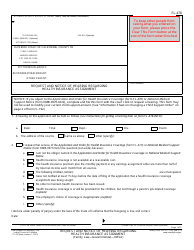 Document preview: Form FL-478 Request and Notice of Hearing Regarding Health Insurance Assignment - California
