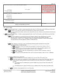 Document preview: Form ADR-110 Order Appointing Referee - California
