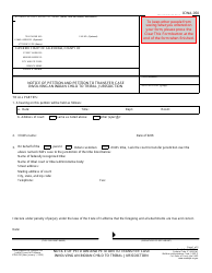 Document preview: Form ICWA-050 Notice of Petition and Petition to Transfer Case Involving an Indian Child to Tribal Jurisdiction - California
