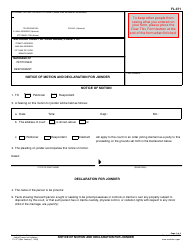 Document preview: Form FL-371 Notice of Motion and Declaration for Joinder - California