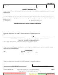 Form WG-010 (EJ-175) Notice of Hearing on Claim of Exemption - California, Page 2