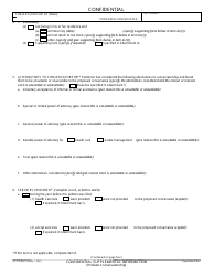 Form GC-312 Confidential Supplemental Information (Probate Conservatorship) - California, Page 3