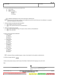 Form MC-357 Petition for Withdrawal of Funds From Blocked Account - California, Page 2