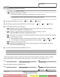 Form ADOPT-330 Request for Appointment of Confidential Intermediary - California, Page 2