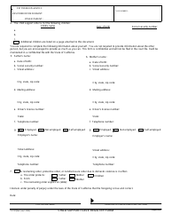 Form FL-191 Child Support Case Registry Form - California, Page 2