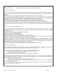 QME Form 118 Application for Accreditation or Re-accreditation as Education Provider - California, Page 4