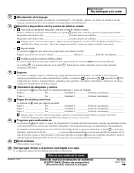 Formulario DV-130 S Orden De Restriccion Despues De Audiencia (Orden De Proteccion) - California (Spanish), Page 4
