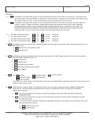 Form JV-426 Findings and Orders After in-Home Status Review Hearing - Child Placed With Previously Noncustodial Parent - California, Page 4