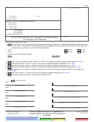 Document preview: Form FL-240 Stipulation for Entry of Judgment Re: Establishment of Parental Relationship - California
