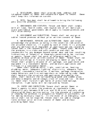 &quot;Residential Rental Agreement Template&quot; - Utah, Page 2