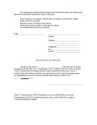 Transcript Redaction Request Form - Iowa, Page 2