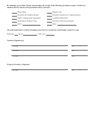 Room Rental Agreement Form - Green, Page 2