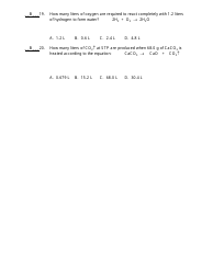 Unit 08 - Stoichiometry - Worksheet 1 With Answer Key, Page 4