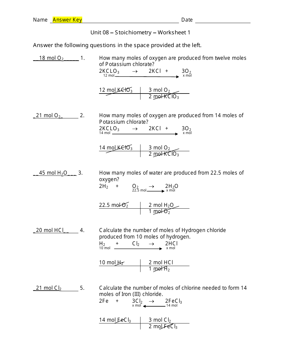 chemistry-stoichiometry-worksheet-1-answers-koyumprogram