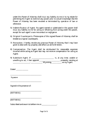 General Durable Power of Attorney Template - Wyoming, Page 3