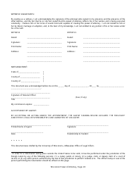 Power of Attorney Template - Wisconsin, Page 2