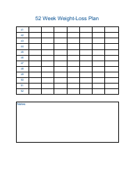 52-week Weight Loss Plan Template, Page 3