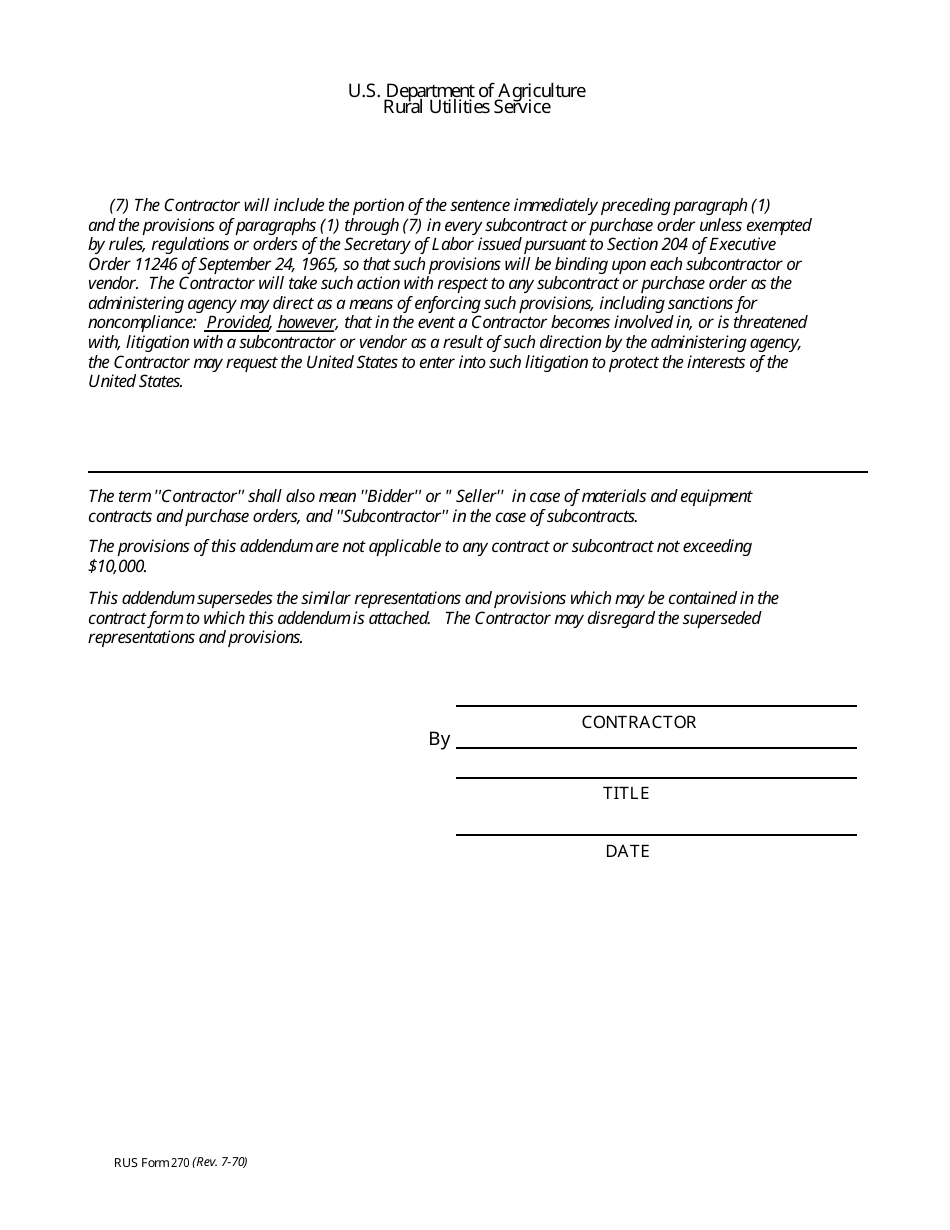 RUS Form 773 Miscellaneous Construction Work and Maintenance Services Contract, Page 12