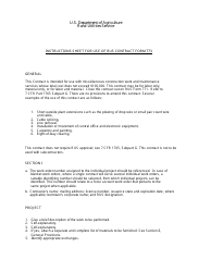 RUS Form 773 Miscellaneous Construction Work and Maintenance Services Contract, Page 2