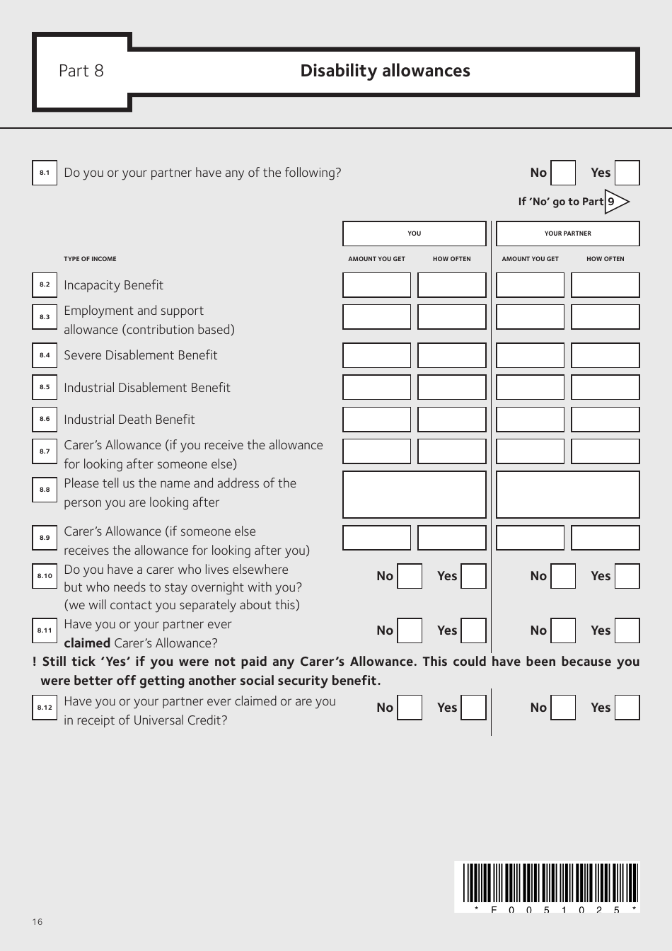 Application Form for Housing Benefit (Including Local Housing Allowance) and / or Council Tax Support (Including Second Adult Discount) - Islington, Greater London, United Kingdom, Page 18