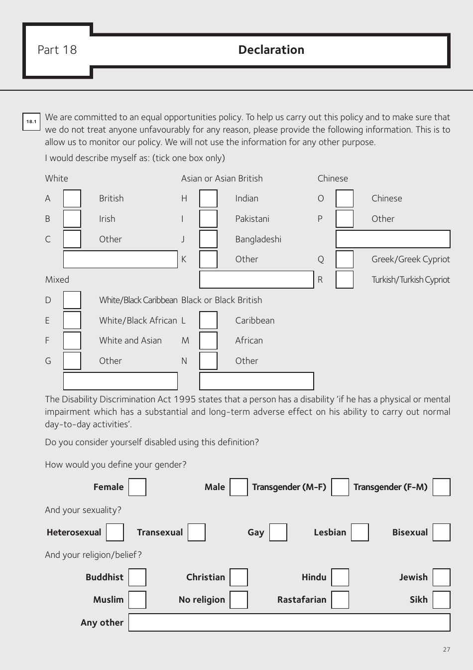 Application Form for Housing Benefit (Including Local Housing Allowance) and / or Council Tax Support (Including Second Adult Discount) - Islington, Greater London, United Kingdom, Page 29