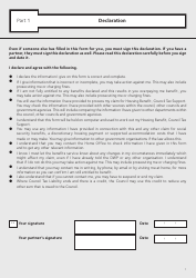 Application Form for Housing Benefit (Including Local Housing Allowance) and/or Council Tax Support (Including Second Adult Discount) - Islington, Greater London, United Kingdom, Page 3