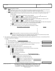 Form MC-350 Petition to Approve Compromise of Disputed Claim or Pending Action or Disposition of Proceeds of Judgment for Minor or Person With a Disability - California, Page 4
