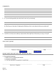 Employee Exit Interview Form - Different Points, Page 3