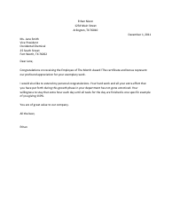 Sample Employee Appreciation Letter, Page 2