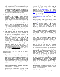 FCC Form 347 Application for a Low Power Tv, Tv Translator or Tv Booster Station License, Page 2