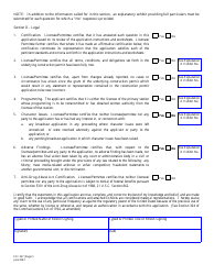 FCC Form 347 Application for a Low Power Tv, Tv Translator or Tv Booster Station License, Page 8