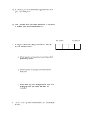 Student Evaluation Form - Five Questions, Page 2