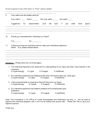 Student Internship Evaluation Form - Queens College, Page 2