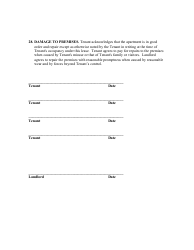 &quot;Month to Month Rental Agreement Template&quot; - West Virginia, Page 5