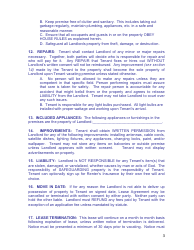 Monthly Rental Agreement Template, Page 3