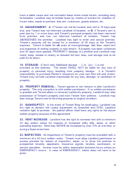 Monthly Rental Agreement Template, Page 4
