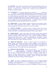 Monthly Rental Agreement Template, Page 5