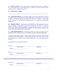 Monthly Rental Agreement Template, Page 7