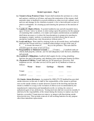 &quot;Month to Month Rental Agreement Template&quot; - Oregon, Page 2