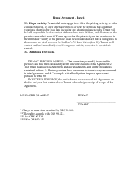 &quot;Month to Month Rental Agreement Template&quot; - Oregon, Page 6