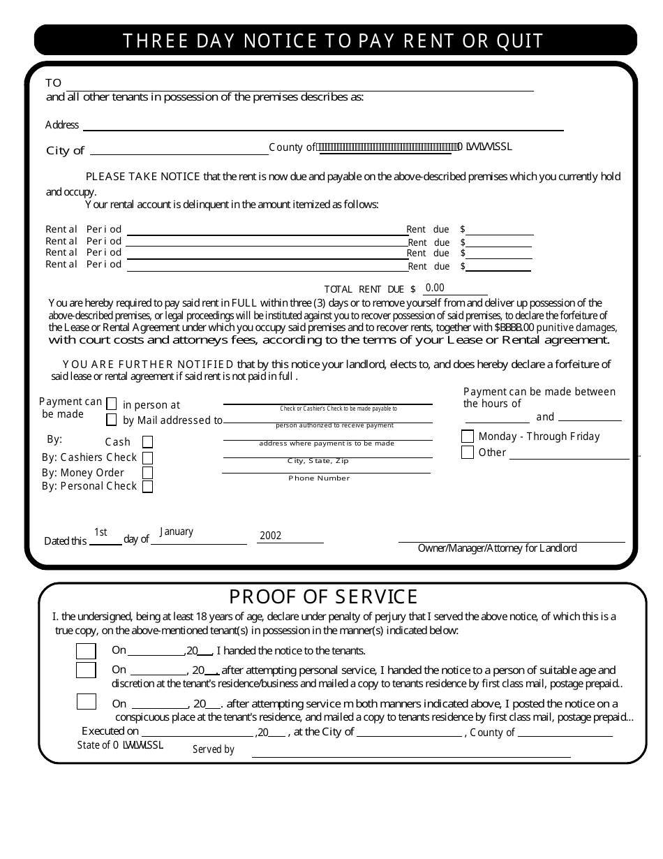 mississippi three day notice to pay rent or quit download fillable pdf templateroller