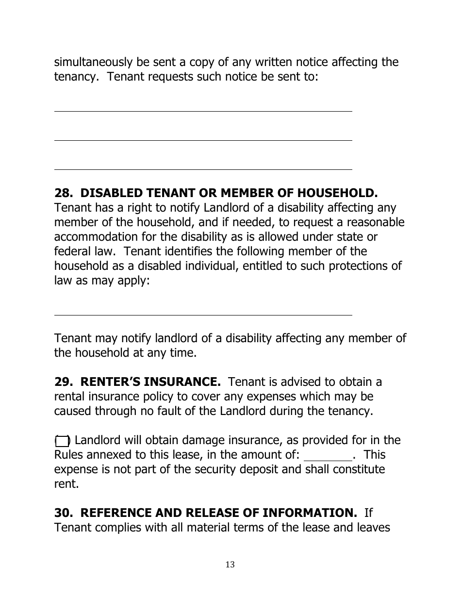 Virginia Month to Month Rental Agreement Template - Thirty Two Points ...